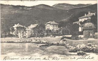 1906 Abbazia, Opatija; seashore, villa. Divald Károly 451. (EK)