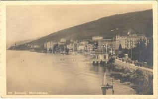 1912 Abbazia, Opatija; Slatinastrand / beach