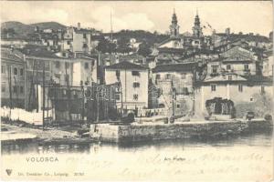1905 Abbazia, Opatija; Volosca, Am Hafen / Voloska / Volosko / port (EK)