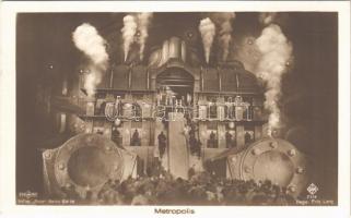 1927 Jelenet Fritz Lang Metropolis című filmjéből. A hátoldalon Uránia reklám a vetítés napjával / Metropolis. Regie Fritz Lang. Ross Verlag Berlin
