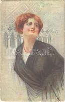 1913 Italian lady art postcard. A. Scrocchi 2708-5. s: Guerzoni (EK)