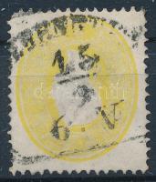 1861 2kr yellow (short corner, thin paper), 1861 2kr sárga 