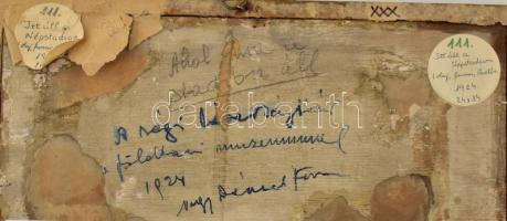 Nagy Dániel Ferenc (1888-1964): A régi lóversenytér a földtani múzeummal, 1924 (a későbbi Népstadion...