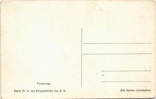Osztrák-magyar páncélvonat / K.u.K. Panzerzug. Karte Nr. 8. des Kriegsalbums des E.R. vom Kriegspres...