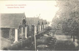 Balatonberény, Armuth telep fürdő nagy szálloda. Müller Vilmos kiadása 1908.