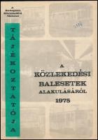 1974-1975 BKV Tájékoztató a közlekedési balesetek alakulásáról. 1974., 1975.