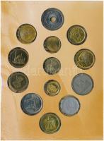 Egyiptom 12xklf érme + 1db "Egypt" zseton díszcsomagolásban T:1-3