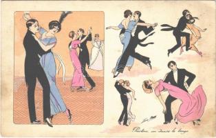 Partou on danse le tango / Tango dance. B.G. Paris 584. s: Xavier Sager (fl)