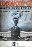 Locomotiv GT búcsúkoncert plakát, 115x81 cm