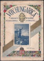 cca 1930 Vox Hungarica angol, olasz, német nyelvű folyóirat, benne irredenta térképekkel.