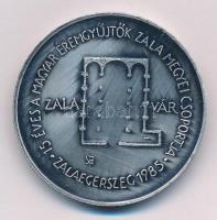 Szabolcs Péter (1942-) 1985. MÉE Zalaegerszeg / A szláv írásbeliség emlékére ezüstpatinázott Br emlékérem (42,5mm) T:1- Adamo ZE4