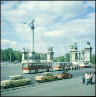 Különböző negatívok (Sárkeresztúr, ipar és gépek témában) + 12 db budapesti színes negatív