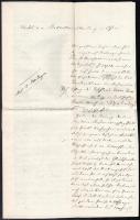 1858 Pest, Budára a helytartósághoz intézett dokumentum
