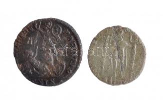 Római Birodalom / Siscia / II. Constantius 348-350. AE3 Br (4,59g) + Siscia / II. Constantius 337-350. Follis Br (3,92g) T:2,3 Roman Empire / Siscia / Constantius II 348-350. AE3 Br (4,59g) DN CONSTAN-TIVS PF AVG - A / FEL TEMP RE-PARATIO - A - [.E]SIS. + Siscia / Constantius II 337-350. Follis Br (3,92g) DN CONSTAN-TIVS PF AVG delta / [C]ONCORD[IA MILITVM - .ASIS.*] C:XF,F RIC VIII 257, RIC VIII 280
