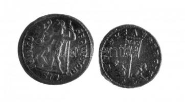 Római Birodalom / Siscia / I. Licinius 308-324. AE Follis Br (3,61g) + Siscia / I. Constantius 319-320. Follis Br (3,28g) T:2 Roman Empire / Siscia / Licinius I 308-324. AE Follis Br (3,61g) IMP LIC LICINIVS PF AVG / IOVI CON-SERVATORI - gamma - SIS + Siscia / Constantius I 319-320. Follis Br (3,28g) CONST-ANTINVS AVG / VIRTVS EXERCIT - VOT XX - TT C:XF RIC VII 8.G, RIC VII 114.T