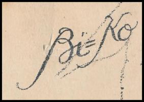 BI-Ko jelzéssen: IV. Károly trónörökös. Ceruza. papír. 31x21 cm