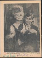 Váradi Hédi, Fülöp Zsigmond, Németh Marika, Bitskey Tibor, Kohut Magda, Keres Emil aláírásai a Rádió...