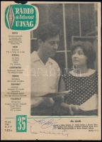 Váradi Hédi, Fülöp Zsigmond, Németh Marika, Bitskey Tibor, Kohut Magda, Keres Emil aláírásai a Rádió...