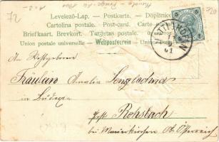 1901 Boy with dogs. Emb. litho (fa)