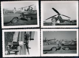 cca 1958 Amerikai magyarok utazásai kanadában, hátoldalon feliratozott és datált 8 db vintage fotó, 8x11,5 cm