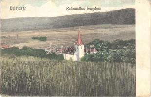 Balavásár, Balauseri; Református templom, szőlőhegy / Calvinist church, vineyards (EK)