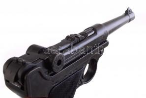 Parabellum Luger P08 pisztoly Denix igényes gyűjtői replika eredeti dobozában. Olajozva, kihúzható t...