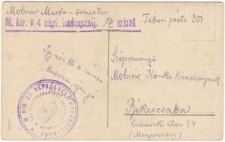 Kämpfe auf der Landstraße nach Luneville / Harcok a német-francia határon / WWI German military art ...