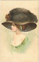 1911 Lady art postcard. G.O.M. 1250. (EK)
