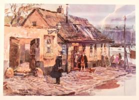 Zorád Ernő: Volt egyszer egy Tabán. Zorád Ernő 36 festményének színes mása, kísérőfüzettel, korabeli...