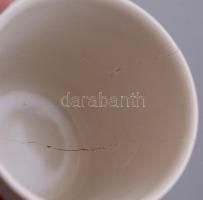 Japán teás készlet nagy méretű, dekoratív, aranyozott, lakkozott fa dobozban d: 30 cm. 4 személyes, ...