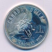 Kanada 1975. 1$ Ag Calgary T:1- (eredetileg PP) fo. Canada 1975. 1 Dollar Ag CalgaryC:1- (originally PP) spot Krause KM#97