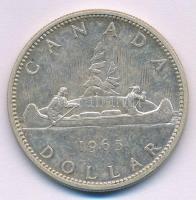 Kanada 1965. 1$ Ag II. Erzsébet T:2  Canada 1965. 1 Dollar Ag Elizabeth II C:XF Krause KM#64.1