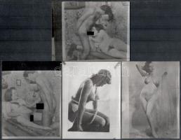 10 db retró erotikus fotó, 12×9 cm
