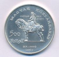 1990. 500Ft Ag "Mátyás király / Beatrix" T:BU kis patina
Adamo EM113