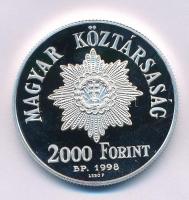 1998. 2000Ft Ag "1848-49. forradalom és szabadságharc 150. évfordulója" tanúsítvánnyal T:P...