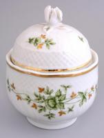 Hollóházi Erika mintás porcelán mokkás készlet. Kézzel festett, jelzett, hibátlan