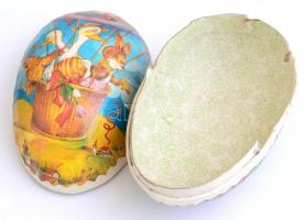 Tojás alakú papír cukordoboz 15x9 cm