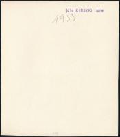 cca 1933 Kinszki Imre (1901-1945) budapesti fotóművész hagyatékából, pecséttel jelzett vintage fotó ...