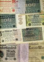 Német Birodalom/Császárság/Weimari Köztársaság 1910-44. 57 db bankjegy, jobbakkal T:II,III,III- (kev...