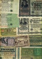 Német Birodalom/Császárság/Weimari Köztársaság 1910-44. 57 db bankjegy, jobbakkal T:II,III,III- (kev...