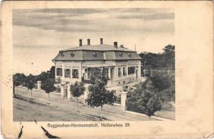 1908 Nagyszeben, Hermannstadt, Sibiu; Hallerrét, Emil Kissling villája / Hallerwiese 28 / villa (EK)