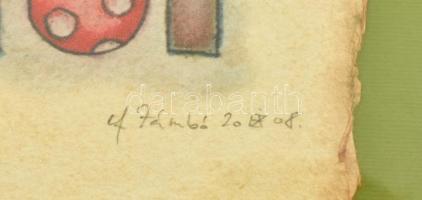 ef.Zámbó (efZámbó) István (1950): Muzikális király tankkal. Egyedi beavatkozású print (Ebp), merítet...