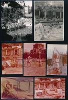 cca 1960 Budapesti fürdőélet, vitéz Szabó Gyula detektív hagyatékából 13 db vintage fotó, 6x9 cm és ...