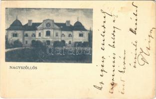 1909 Nagyszőlős, Nagyszőllős, Vynohradiv (Vinohragyiv), Sevljus, Sevlus; Báró Perényi Zsigmond kastély és saját kezű levele / castle, owners letter