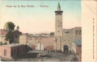 Damascus, Damas; Porte de la Rue Droite / Bab Sharqi / gate. Dimitri Tarazi & Fils No. 645. (fl)