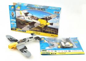 Messerschmitt BF 109 F-2 COBI Historical collection Lego rendszerű építőjáték makett. Komplett, hiánytalan, eredeti dobozában, leírással. / Lego system WW. II. military modell 32x25 cm
