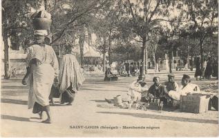 Saint Louis, Marchands negres / merchants