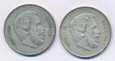 1947. 5Ft Ag "Kossuth" (2x) T:2,2- patina Adamo F8.1