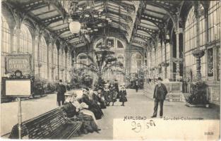 1908 Karlovy Vary, Karlsbad; Sprudel-Colonnade / spa, interior (fl)