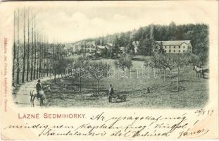 1899 Sedmihorky, Wartenberg (Karlovice, Karlowitz); Lázne Sedmihorky / spa, bath. Ant Vericha (EK)